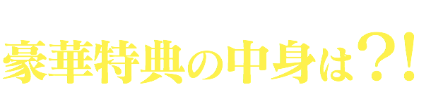 豪華特典の中身は？！