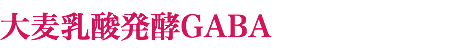 大麦乳酸発酵GABA